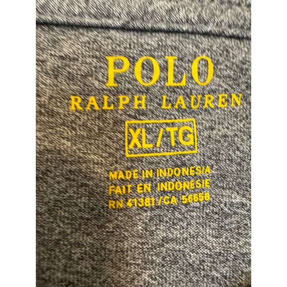 Polo Ralph Lauren Mens XL Gray Short Sleeve T-Shirt Green Pony Logo Cotton - Picture 2 of 5